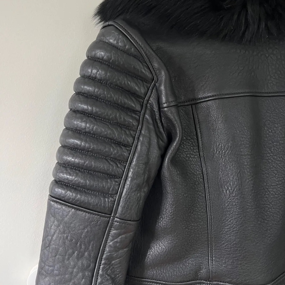 Rainier Leather Motorcycle Jacket - image 3